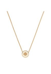 Tory Burch Naszyjnik Kira Enamel Pendant 90549 Biały. Kolor: biały