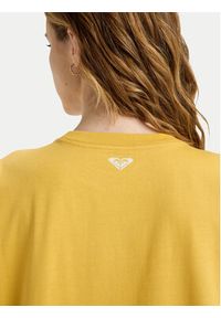 Roxy T-Shirt Hangloose The Sky ERJZT06020 Żółty Regular Fit. Kolor: żółty. Materiał: bawełna #5