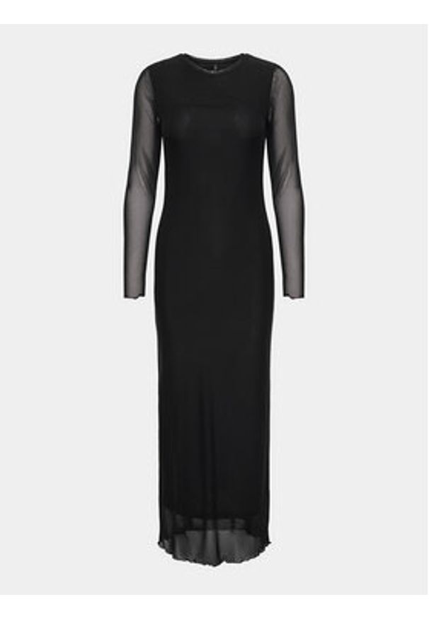 only - ONLY Sukienka codzienna Lucia 15312218 Czarny Slim Fit. Okazja: na co dzień. Kolor: czarny. Materiał: syntetyk. Typ sukienki: proste. Styl: casual