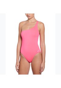 Strój pływacki jednoczęściowy damski Nike Essential Asymmetrical. Kolor: różowy
