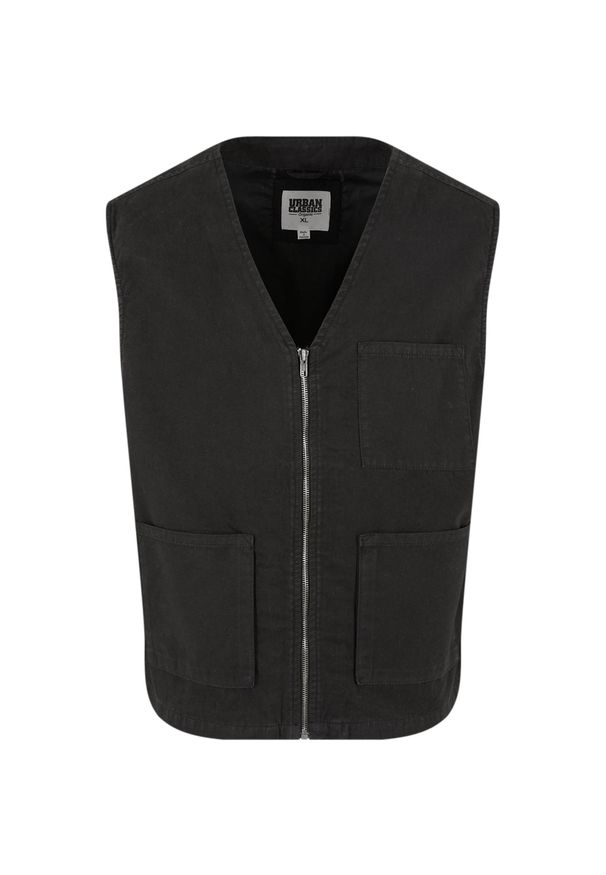 Kardigan z bawełny organicznej Urban Classics. Kolor: czarny. Materiał: bawełna