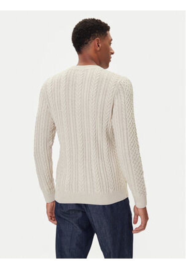Jack & Jones Sweter Blusean 12283486 Beżowy Regular Fit. Kolor: beżowy. Materiał: syntetyk