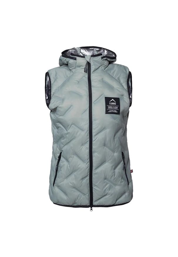 Elbrus - Damska Pikowana Kamizelka PrimaLoft Huel. Kolor: zielony. Technologia: Primaloft