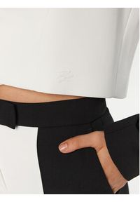 Karl Lagerfeld - KARL LAGERFELD Marynarka A1W14044 Biały Relaxed Fit. Typ kołnierza: dekolt w karo. Kolor: biały. Materiał: syntetyk #5