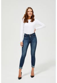 MOODO - Jeansy medium waist. Długość: długie. Wzór: gładki #1