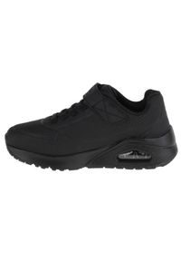 skechers - Buty do chodzenia dla dzieci Skechers Uno Air Blitz. Zapięcie: rzepy. Kolor: czarny. Materiał: syntetyk, materiał. Szerokość cholewki: normalna. Model: Skechers Sport. Sport: turystyka piesza