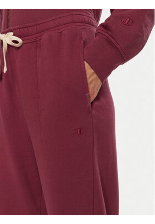 Champion Spodnie dresowe 117638 Czerwony Wide Leg. Kolor: czerwony. Materiał: bawełna
