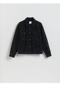 Reserved - Jeansowa kurtka - czarny. Kolor: czarny. Materiał: jeans #1