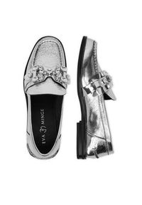 Eva Minge Loafersy AMARYLLIS-V1792B-315 Srebrny. Kolor: srebrny. Materiał: skóra #2