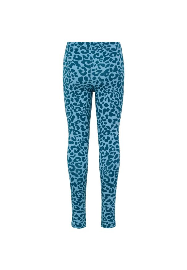 Legginsy dziewczęce Hummel Flowly AOP. Kolor: turkusowy, niebieski, wielokolorowy. Styl: młodzieżowy, elegancki