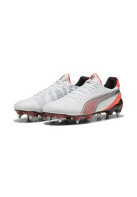 Puma - Buty piłkarskie unisex KING ULTIMATE FG/AG PUMA. Kolor: czerwony, szary, biały, wielokolorowy. Sport: piłka nożna
