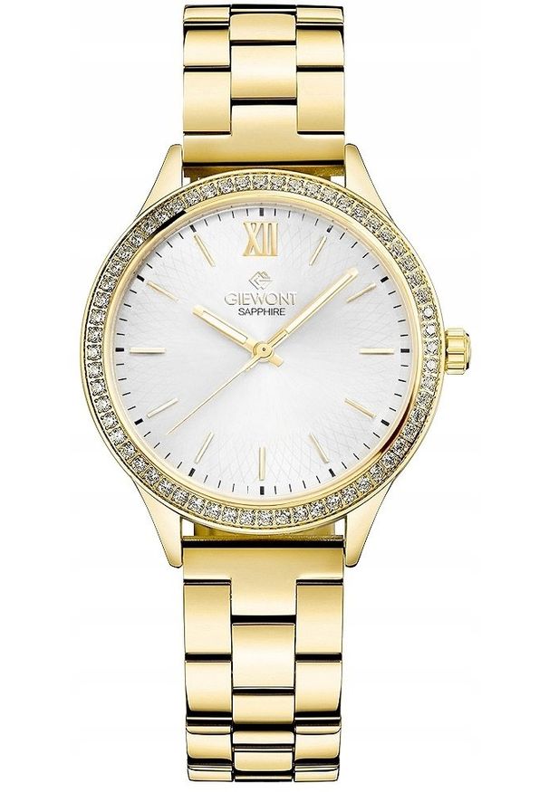 Zegarek Giewont Zegarek Damski Giewont Sapphire Złoto Srebrny GW1140-B2. Kolor: złoty, srebrny, wielokolorowy