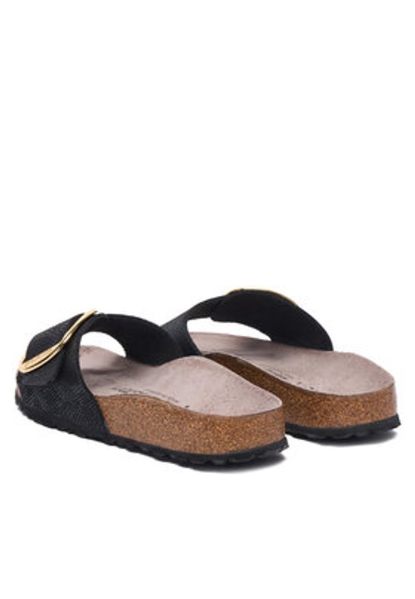 Birkenstock Klapki Madrid Big Buckle 1032965 Czarny. Kolor: czarny. Materiał: skóra