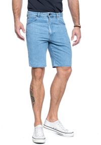 Lee - MĘSKIE SPODENKI JEANSOWE LEE PIPES TAPERED SHORTS TAC L73ZGGFB 112120833. Materiał: jeans