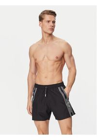 Emporio Armani Szorty kąpielowe EM000583 AF20426 UC001 Czarny Regular Fit. Kolor: czarny. Materiał: syntetyk #4