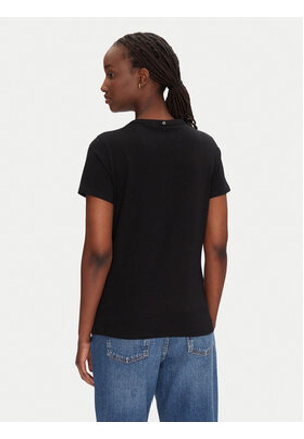 BOSS T-Shirt C_Elogo_21 50540260 Czarny Slim Fit. Kolor: czarny. Materiał: bawełna