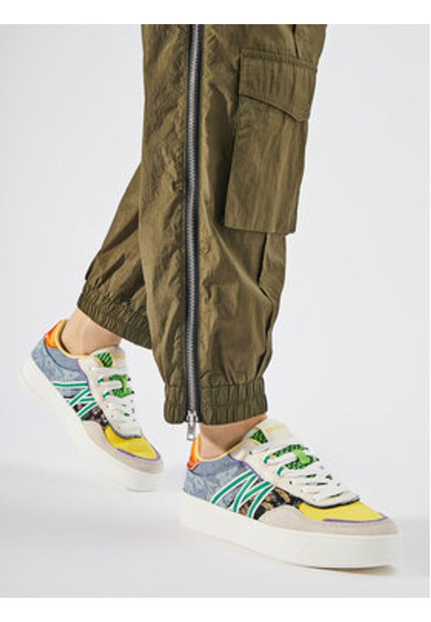 Desigual Sneakersy 24SSKA01 Kolorowy. Materiał: materiał. Wzór: kolorowy