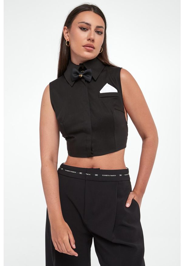 Elisabetta Franchi - Koszula damska cropped ELISABETTA FRANCHI