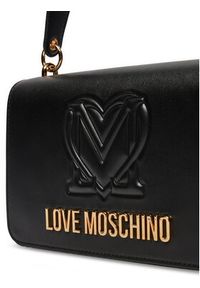 Love Moschino - LOVE MOSCHINO Torebka JC4364PP0LK1200A Czarny. Kolor: czarny. Materiał: skórzane