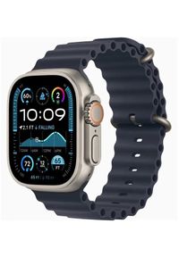 APPLE - Smartwatch Apple Watch Ultra 2 GPS + Cellular 49mm Titanium Case Ocean Band Granatowy (MX4D3EL/A). Rodzaj zegarka: smartwatch. Kolor: niebieski