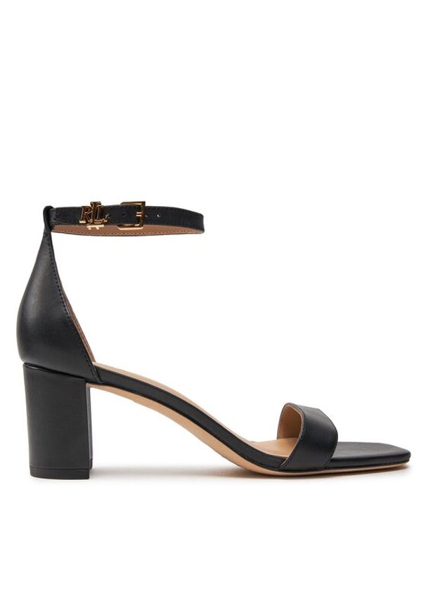 Lauren Ralph Lauren - LAUREN RALPH LAUREN Sandały 802927949001 Czarny. Kolor: czarny. Materiał: skóra