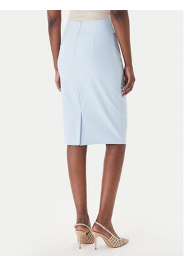 Rinascimento Spódnica ołówkowa CFC0128651003 Błękitny Slim Fit. Kolor: niebieski. Materiał: syntetyk