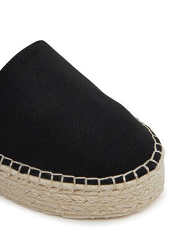 Calvin Klein Jeans Espadryle Flatform Espadrille Sling Mg YW0YW01735 Czarny. Kolor: czarny. Materiał: materiał