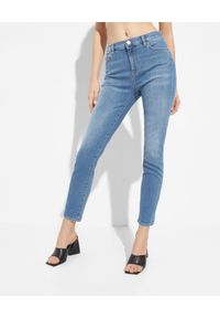 Pinko - PINKO - Spodnie jeansowe Sabrina 42. Stan: podwyższony. Kolor: niebieski