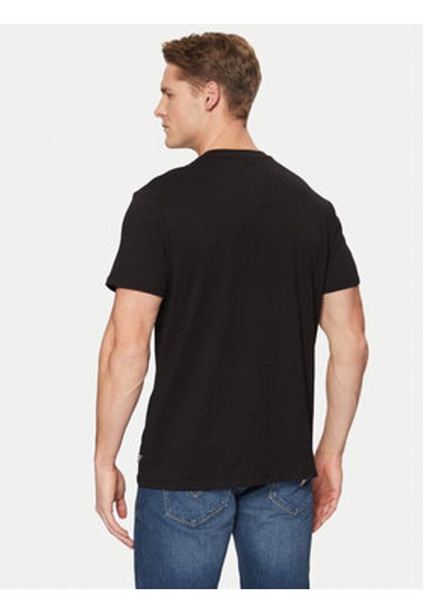 Guess T-Shirt M5RI43 K9RM1 Czarny Regular Fit. Kolor: czarny. Materiał: bawełna