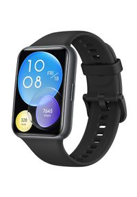 HUAWEI - Smartwatch Huawei Watch Fit 2 Active czarny. Rodzaj zegarka: smartwatch. Kolor: czarny. Materiał: mesh, skóra, guma. Styl: klasyczny, elegancki, sportowy #4