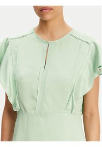 BOSS Sukienka letnia Deliniara 50537402 Zielony Regular Fit. Kolor: zielony. Materiał: len. Sezon: lato