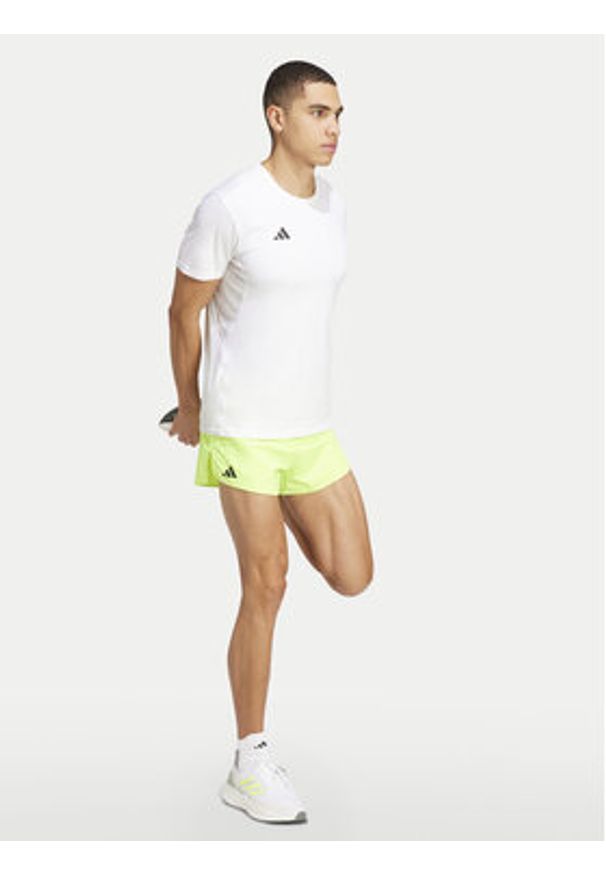 Adidas - adidas Szorty sportowe Adizero Essentials JF3492 Zielony Slim Fit. Kolor: zielony. Materiał: syntetyk