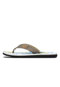 Japonki plażowe męskie Quiksilver MOLOKAI LAYBACK. Okazja: na plażę. Kolor: niebieski. Sezon: lato