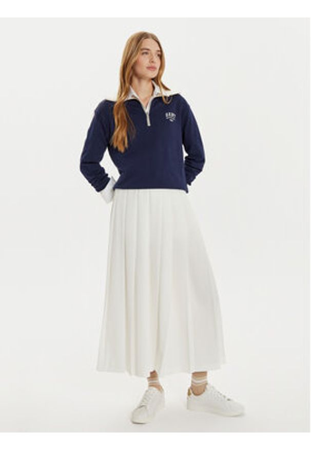GANT - Gant Bluza 4201243 Granatowy Loose Fit. Kolor: niebieski. Materiał: bawełna