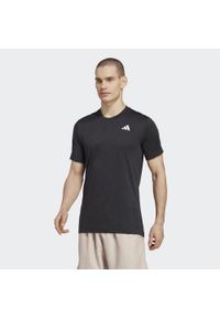 Koszulka do tenisa męska Adidas Tennis FreeLift Tee. Kolor: czarny. Materiał: materiał. Sport: tenis