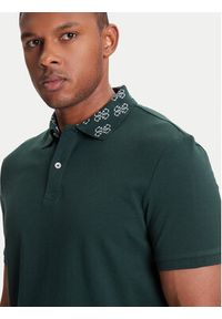 Guess Polo M5YP34 KCJV1 Zielony Regular Fit. Typ kołnierza: polo. Kolor: zielony. Materiał: bawełna #3