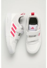 Adidas - adidas - Buty dziecięce Tensaur C. Nosek buta: okrągły. Zapięcie: rzepy. Kolor: biały. Materiał: guma. Obcas: na platformie #4