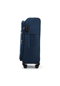 Wittchen - Zestaw walizek miękkich z błyszczącym suwakiem z przodu granatowy. Kolor: niebieski. Materiał: poliester. Styl: wakacyjny #9