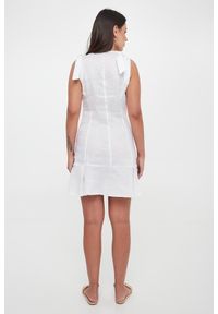 Armani Exchange - Sukienka lniana ARMANI EXCHANGE. Materiał: len #2
