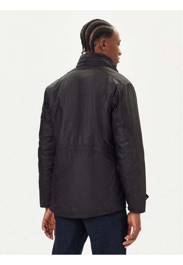 Barbour Kurtka przejściowa Sapper MWX0020BK71 Czarny Regular Fit. Kolor: czarny. Materiał: bawełna