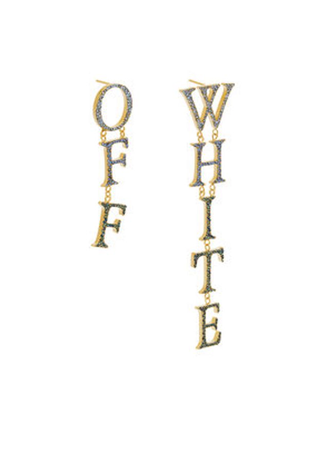 OFF-WHITE - Off-White Kolczyki OWOD207S23MET0028445 Złoty. Materiał: metalowe. Kolor: złoty