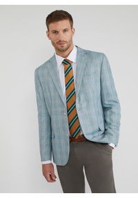 Pako Lorente - PAKO LORENTE – Krawat męski brązowy P22SF-KX-009-Y-0. Kolor: brązowy. Materiał: poliester #3