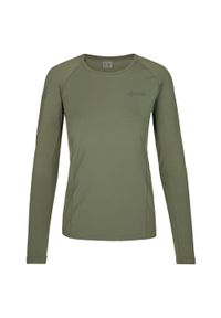 Damska koszulka techniczna z długim rękawem Kilpi LINA-W. Kolor: zielony. Długość rękawa: długi rękaw. Długość: długie