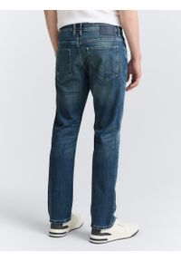 Tom Tailor - Męskie Spodnie Jeansowe Marvin Straigh Used Mid Stone Blue Denim Proste 1047981 10119