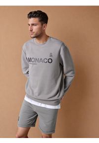 Sinsay - Bluza - szary. Kolor: szary. Długość rękawa: długi rękaw. Długość: długie. Wzór: napisy