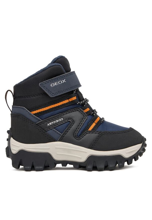 Śniegowce Geox. Kolor: niebieski