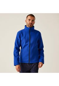 Regatta - Softshell roboczy męski Ablaze. Kolor: niebieski. Materiał: softshell. Sezon: zima, jesień. Sport: turystyka piesza #1