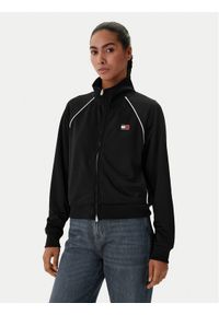 Tommy Jeans Bluza Badge DW0DW21930 Czarny Regular Fit. Kolor: czarny. Materiał: syntetyk #1
