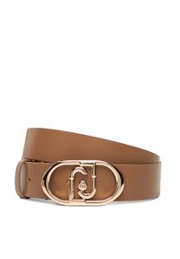 Liu Jo Pasek Damski Hips Belt 3,5 Cm AF5242 P0062 Beżowy. Kolor: beżowy. Materiał: skóra