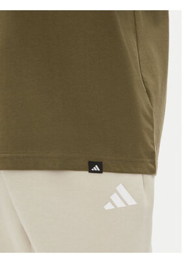 Adidas - adidas T-Shirt Food Peanut Butter & Jelly Graphic JW4342 Khaki Regular Fit. Kolor: brązowy. Materiał: bawełna